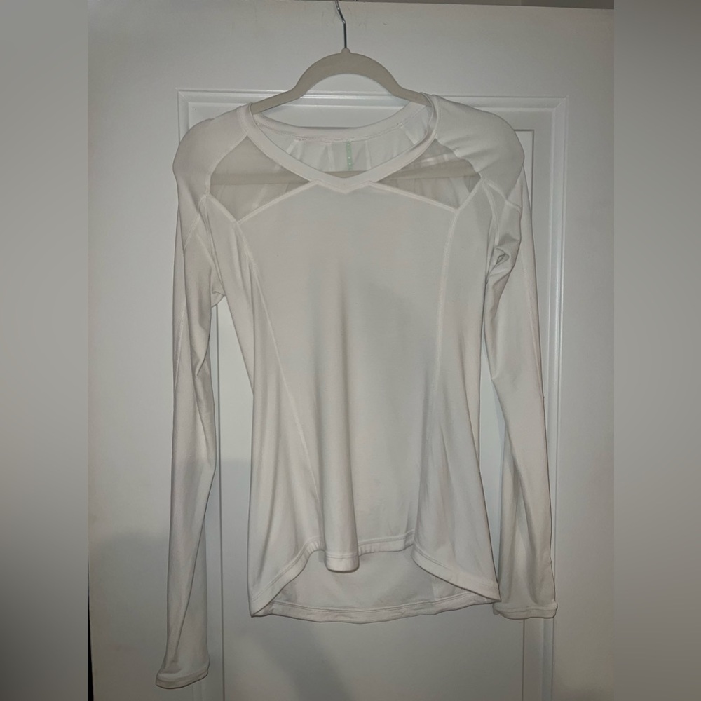Lululemon long sleeve top white